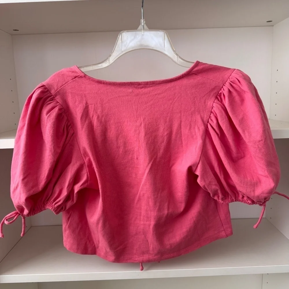 FREE PEOPLE Pink Kitty Tee